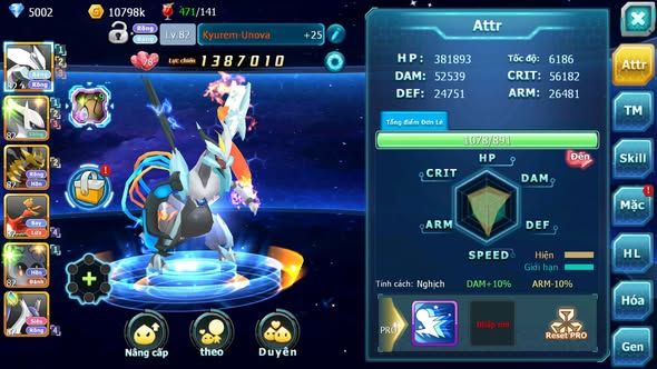 Mã : #TTS5954 - S1840 - Top 26 - v11 - Unvoa sáng thế giratina hooh mashadow cặp lati drak ho-oh