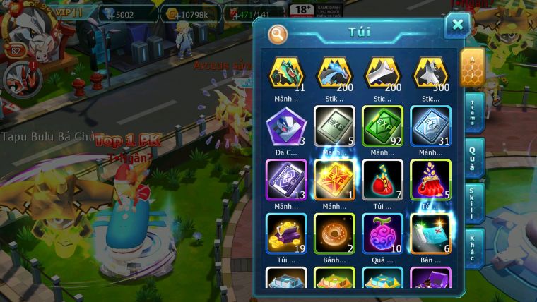 Mã : #TTS5954 - S1840 - Top 26 - v11 - Unvoa sáng thế giratina hooh mashadow cặp lati drak ho-oh