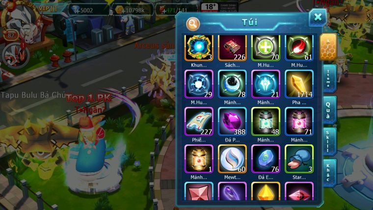 Mã : #TTS5954 - S1840 - Top 26 - v11 - Unvoa sáng thế giratina hooh mashadow cặp lati drak ho-oh