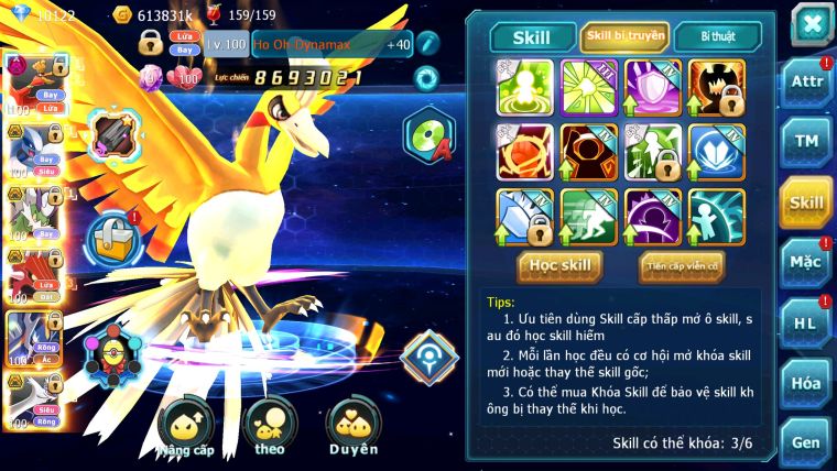 Mã : #TTS5957 - S1255 - V11 - 10K kc - Hooh dynamax lugia bá chủ thần gió bá chủ cặp lati bá chủ qvld bá chủ