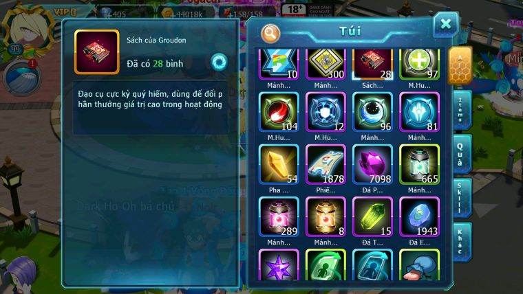 Mã : #TTS5963 - S1728 - Hooh dynaamx thần gió bc yvetal btaa bá chủ lugia