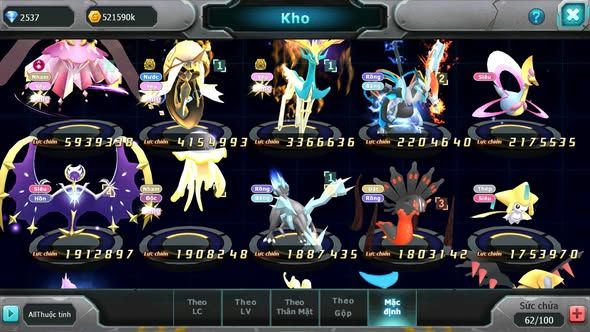 Mã : #TTS5962 - S1680 - V9 - Diancie dyanamx tapu fini bc xerm bc unvoa zevil nhiều pet ht