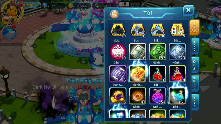 Mã : #TTS5962 - S1680 - V9 - Diancie dyanamx tapu fini bc xerm bc unvoa zevil nhiều pet ht