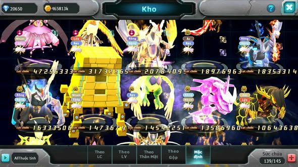 Mã : #TTS5970 - S66 - Top 11 - 20K kc - Diancie cộng hưởng dynamax hooh dynamax white dynamax yvetal bc unvoa black bc nhiều pet huyền thoại