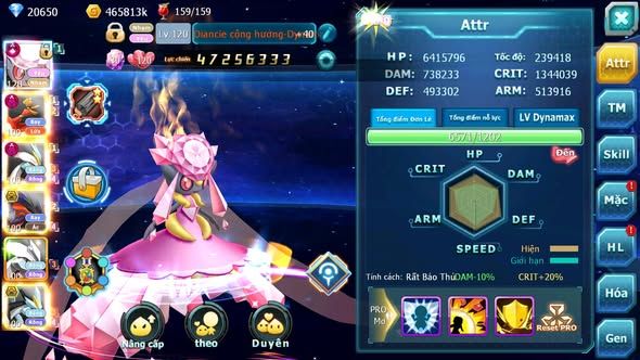 Mã : #TTS5970 - S66 - Top 11 - 20K kc - Diancie cộng hưởng dynamax hooh dynamax white dynamax yvetal bc unvoa black bc nhiều pet huyền thoại