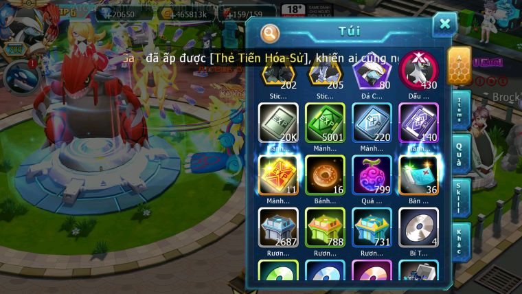 Mã : #TTS5970 - S66 - Top 11 - 20K kc - Diancie cộng hưởng dynamax hooh dynamax white dynamax yvetal bc unvoa black bc nhiều pet huyền thoại