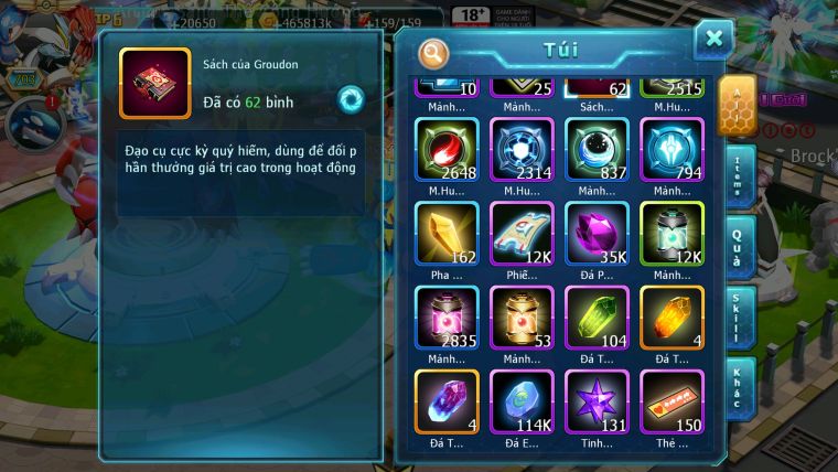 Mã : #TTS5970 - S66 - Top 11 - 20K kc - Diancie cộng hưởng dynamax hooh dynamax white dynamax yvetal bc unvoa black bc nhiều pet huyền thoại