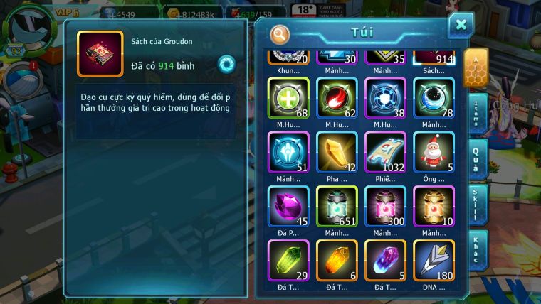 Mã : #TTS5968 - S1670 - V6 - 900 SÁCH - Unvoa cặp lati bá chủ diancie bc palkia bc nhiều pet ht