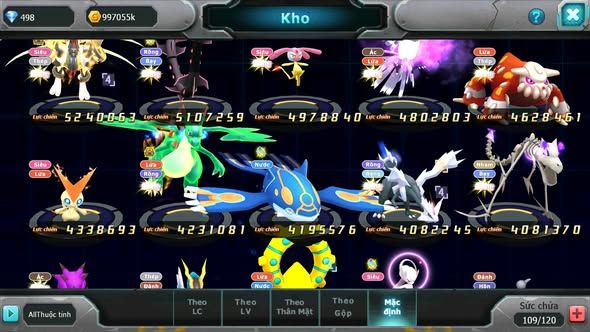 Mã : #TTS5967 - S1464 - V13 - TOP 40 - Hooh dynaamx yvetal bá chủ thần gió bc lugia bc unvoa blakc bc cặp lati nhiều pet ht