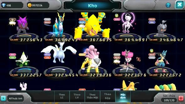 Mã : #TTS5967 - S1464 - V13 - TOP 40 - Hooh dynaamx yvetal bá chủ thần gió bc lugia bc unvoa blakc bc cặp lati nhiều pet ht