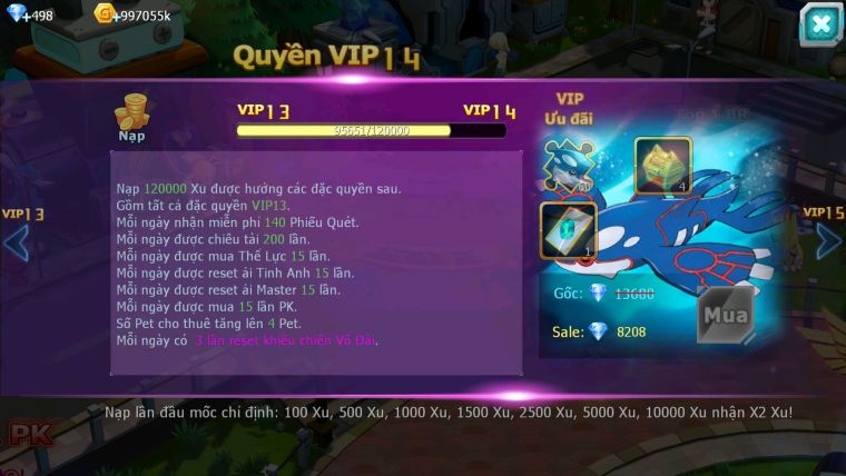 Mã : #TTS5967 - S1464 - V13 - TOP 40 - Hooh dynaamx yvetal bá chủ thần gió bc lugia bc unvoa blakc bc cặp lati nhiều pet ht