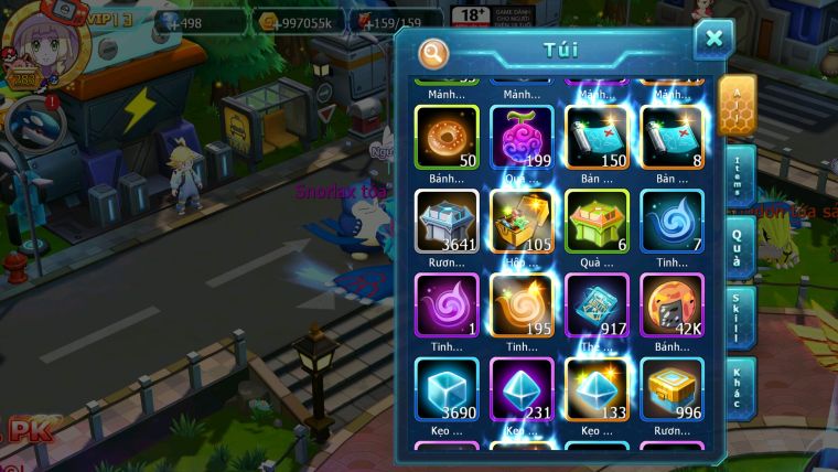 Mã : #TTS5967 - S1464 - V13 - TOP 40 - Hooh dynaamx yvetal bá chủ thần gió bc lugia bc unvoa blakc bc cặp lati nhiều pet ht