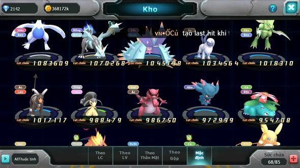 Mã : #TTS5978 - S1819 - Top 16 - 238 sách - Cặp cá bá chủ zevil mewtwo goodra