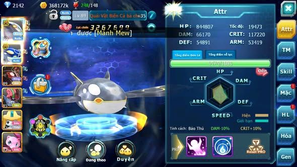 Mã : #TTS5978 - S1819 - Top 16 - 238 sách - Cặp cá bá chủ zevil mewtwo goodra
