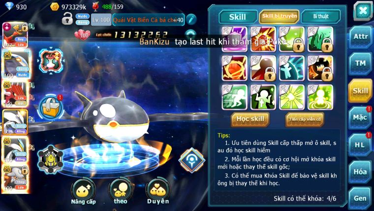 Mã : #TTS5976 - S993 - Top41 - Ho-oh cộng hưởng dynamax cặp cá bá chủ qvld bc unvoa wb bc nhiều pet ht