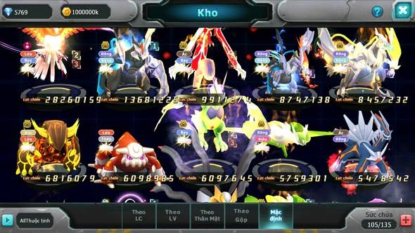 Mã : #TTS5985 - S1529 - V12 - Top43 - Ho-oh cộng hưởng dynamax Unvoa wb bá chủ yvetal bá chủ nhiều pet bá chủ