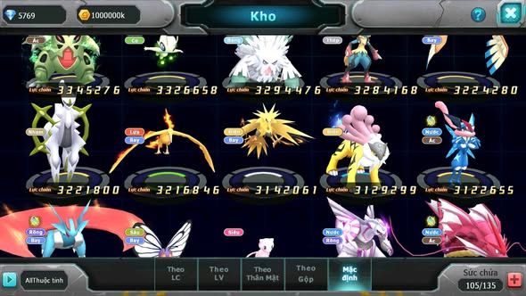 Mã : #TTS5985 - S1529 - V12 - Top43 - Ho-oh cộng hưởng dynamax Unvoa wb bá chủ yvetal bá chủ nhiều pet bá chủ