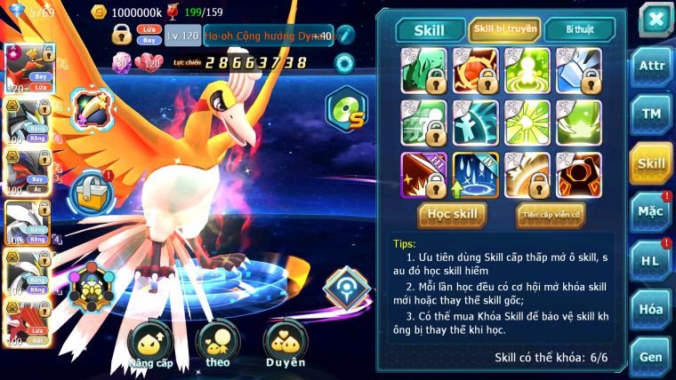 Mã : #TTS5985 - S1529 - V12 - Top43 - Ho-oh cộng hưởng dynamax Unvoa wb bá chủ yvetal bá chủ nhiều pet bá chủ