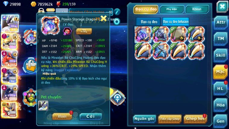 Mã: #TTS5984 - S1737 - TOP1 ALL - TOP2 CHAM - V18 - 1K7 SÁCH - CẶP RỒNG CỘNG HƯỞNG CẶP KIẾM KHIÊN BÁ CHỦ ACHALUDON CH DYNAAMX CHIM SẮT MELTAN DYANAMX