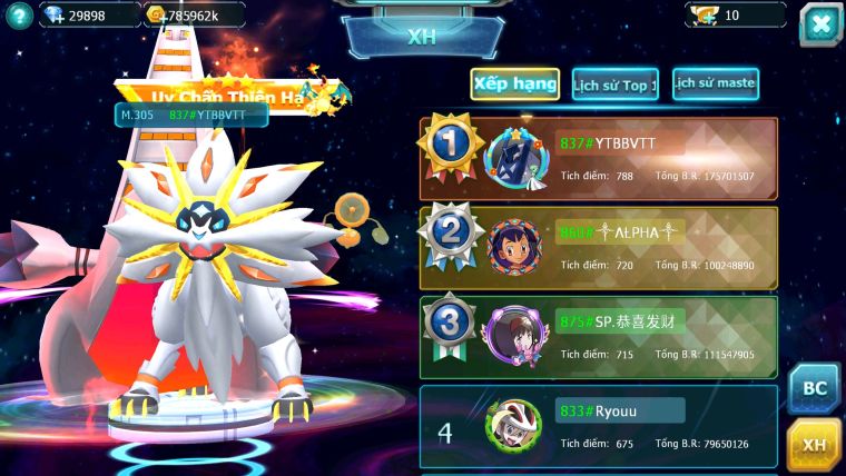 Mã: #TTS5984 - S1737 - TOP1 ALL - TOP2 CHAM - V18 - 1K7 SÁCH - CẶP RỒNG CỘNG HƯỞNG CẶP KIẾM KHIÊN BÁ CHỦ ACHALUDON CH DYNAAMX CHIM SẮT MELTAN DYANAMX