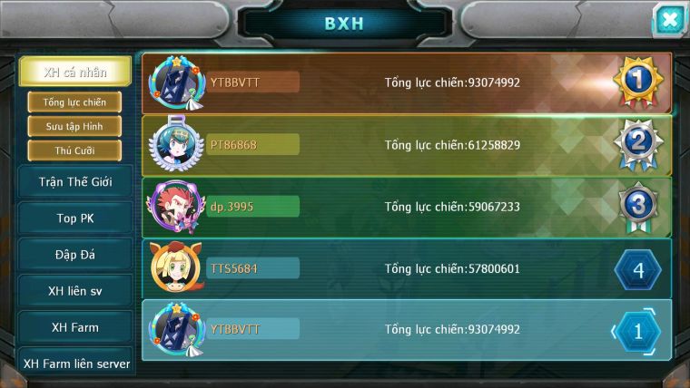 Mã: #TTS5984 - S1737 - TOP1 ALL - TOP2 CHAM - V18 - 1K7 SÁCH - CẶP RỒNG CỘNG HƯỞNG CẶP KIẾM KHIÊN BÁ CHỦ ACHALUDON CH DYNAAMX CHIM SẮT MELTAN DYANAMX
