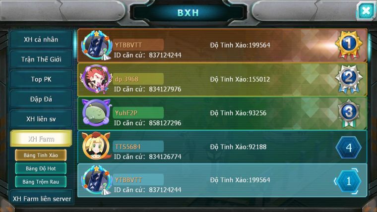 Mã: #TTS5984 - S1737 - TOP1 ALL - TOP2 CHAM - V18 - 1K7 SÁCH - CẶP RỒNG CỘNG HƯỞNG CẶP KIẾM KHIÊN BÁ CHỦ ACHALUDON CH DYNAAMX CHIM SẮT MELTAN DYANAMX