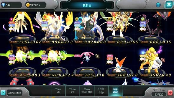 Mã #TTS5981 - S1355 - V5 - Ho-oh dynamax white black bá chủ mew giáp bá chủ cặp lati bc