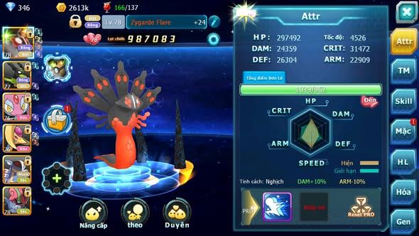 Mã : #TTS5991 - S1526 - Zygarde Flare zygarde mes vịt bầu amdlo nhiều pet ht