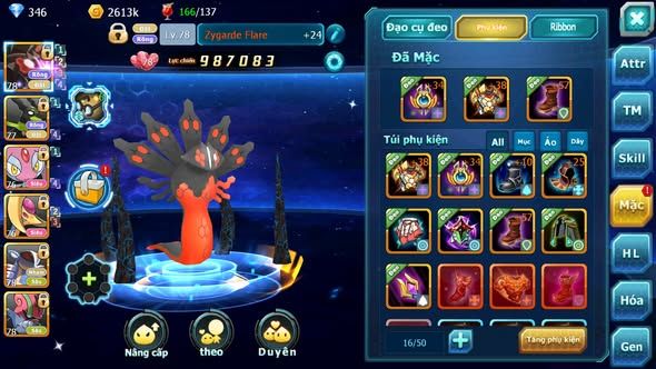 Mã : #TTS5991 - S1526 - Zygarde Flare zygarde mes vịt bầu amdlo nhiều pet ht