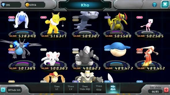 Mã : #TTS6000 - S1728 - V10 - Diancie bá chủ sakataka bá chủ rắn băng bá chủ raikou nhiều pet ht