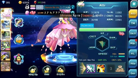 Mã : #TTS6000 - S1728 - V10 - Diancie bá chủ sakataka bá chủ rắn băng bá chủ raikou nhiều pet ht