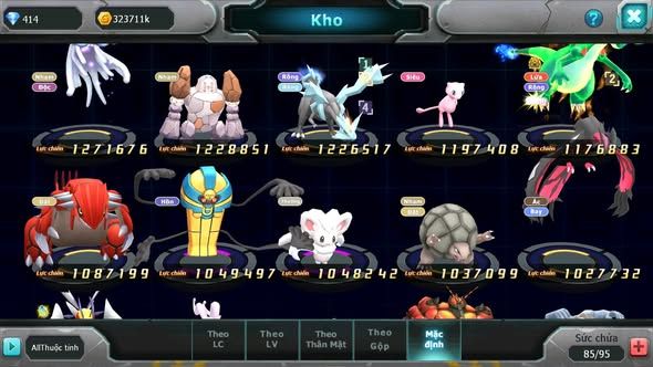 Mã : #TTS5998 - S1728 - V5 - Diancie bá chủ rắn băng bc sakataka bc nhiều pet ht