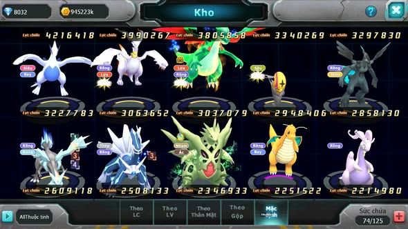 Mã : #TTS6004 - S1589 - Ho-oh dynamax hentran bc qvld bc thần gió bc nhiều pet ht