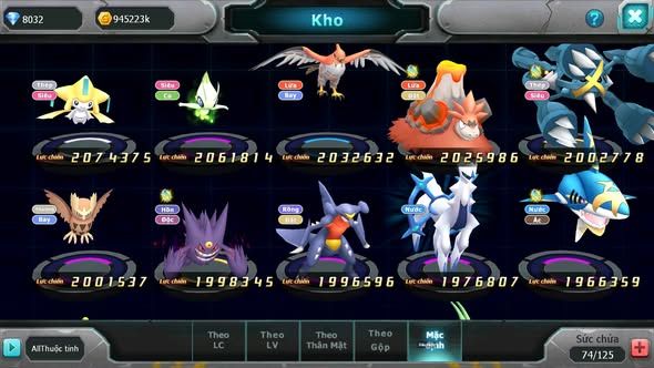 Mã : #TTS6004 - S1589 - Ho-oh dynamax hentran bc qvld bc thần gió bc nhiều pet ht