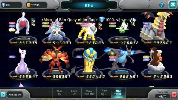 Mã : #TTS6003 - S1858 - V5 - Lugia armldo raikou celebi goodra