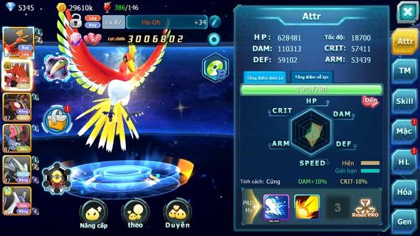 Mã : #TTS6010 - S1819 - Top 20 - Hooh quái vật lòng đất bá chủ zevil nhiều pet ht