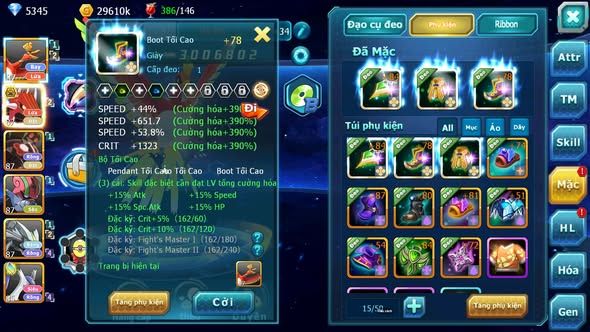 Mã : #TTS6010 - S1819 - Top 20 - Hooh quái vật lòng đất bá chủ zevil nhiều pet ht