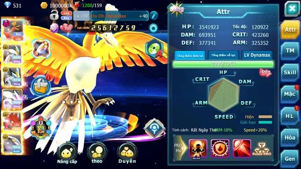 Mã : #TTS6008 - S970 - Top17 - V12 - Ho-oh dynamax wb bc unvoa qvld bc qvbc bc nhiều pet ht