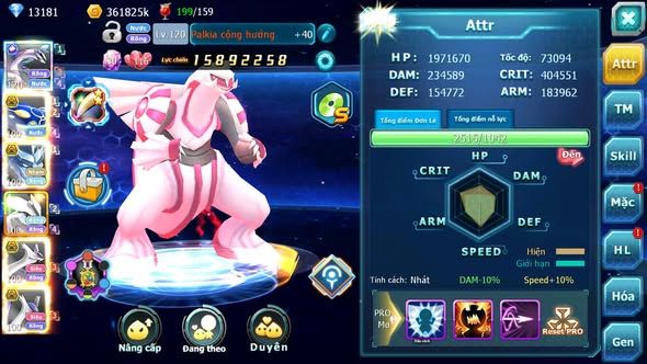 Mã : #TTS6006 - S1718 - TOP26 - V12 - Palkia cộng hưởng kyogre bc rắn băng bc unvoa cặp lati bc