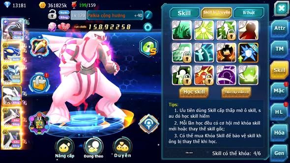 Mã : #TTS6006 - S1718 - TOP26 - V12 - Palkia cộng hưởng kyogre bc rắn băng bc unvoa cặp lati bc
