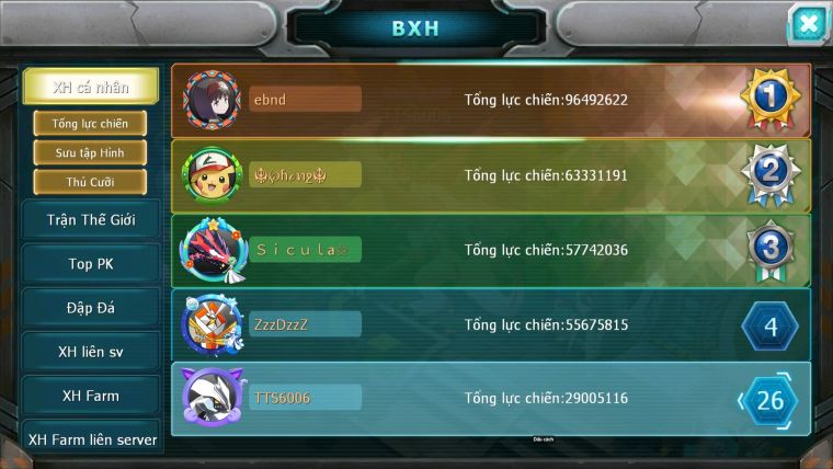 Mã : #TTS6006 - S1718 - TOP26 - V12 - Palkia cộng hưởng kyogre bc rắn băng bc unvoa cặp lati bc