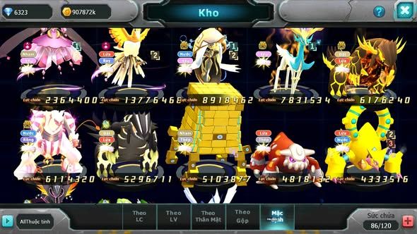 Mã : #TTS6015 - S1162 - Top 36 - V13 - Diancie cộng hưởng dynamax hooh dynamax tapu fini bc xerm bc nhiều pet ht