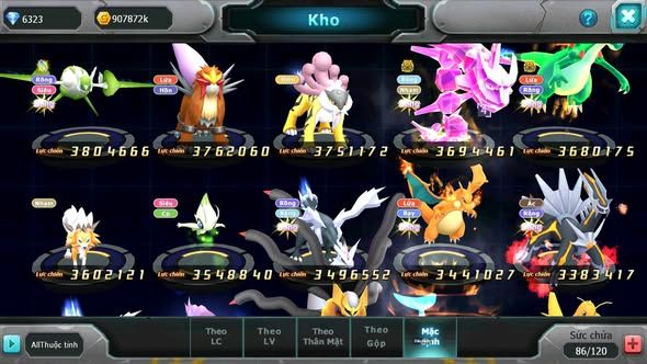 Mã : #TTS6015 - S1162 - Top 36 - V13 - Diancie cộng hưởng dynamax hooh dynamax tapu fini bc xerm bc nhiều pet ht