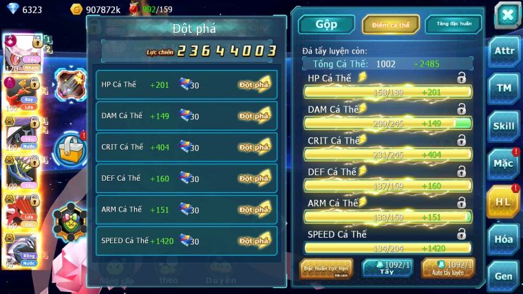 Mã : #TTS6015 - S1162 - Top 36 - V13 - Diancie cộng hưởng dynamax hooh dynamax tapu fini bc xerm bc nhiều pet ht
