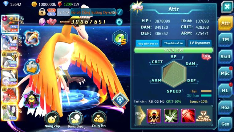Mã : #TTS6014 - S1079 - Top 27 - V12 - 15K KC - Ho-oh cộng hưởng dynamax Lugia cộng hưởng white bc unvoa btaa bc cặp lati bc