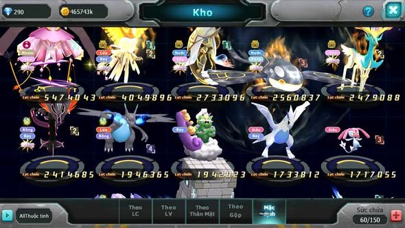 Mã : #TTS6013 - S1345 - V6 - Diancie bá chủ dynamax ho-oh bc tapu fini bc qvbc bc nhiều pet ht