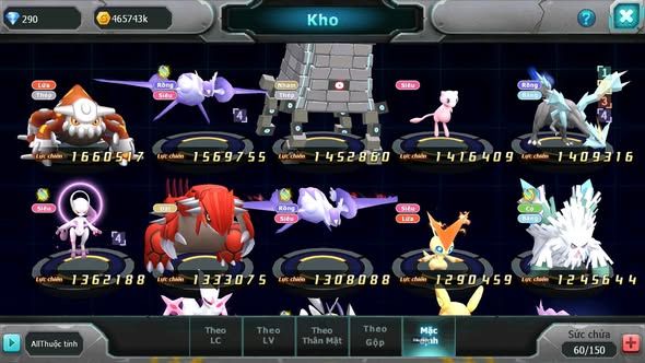 Mã : #TTS6013 - S1345 - V6 - Diancie bá chủ dynamax ho-oh bc tapu fini bc qvbc bc nhiều pet ht