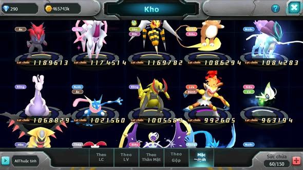 Mã : #TTS6013 - S1345 - V6 - Diancie bá chủ dynamax ho-oh bc tapu fini bc qvbc bc nhiều pet ht