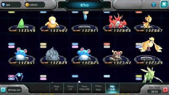Mã : #TTS6012 - S1860 - V7 - Lugia raikou rx mega char