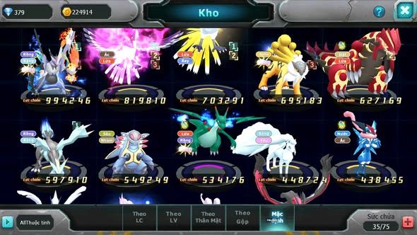 Mã : #TTS6019 - S1660 - V7 - Unvoa kuyrem drak hooh hooh raikou groudon